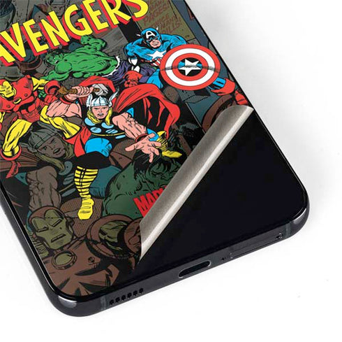 Marvel Classic Comics Avengers Assemble Galaxy S22 Plus Skin